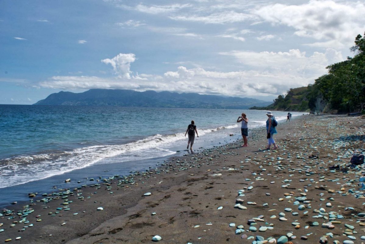 A volcanic beach on the way to Bajawa, Flores Island, Indonesia