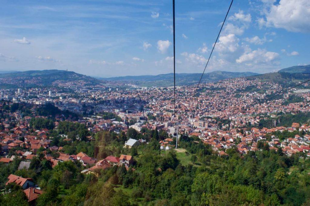 If you are looking for quirky things to do in Sarajevo, Bosnia, check out the Sarajevo bobsled track on this great half-day trip! | Visit Sarajevo Bosnia | Sarajevo bobsleigh run | Sarajevo bobsled track | Things to see in Sarajevo | Places to see in Sarajevo | Destination Sarajevo | Things to do Sarajevo | Sarajevo things to do | Sarajevo cable car | Things to do in Sarajevo Bosnia 